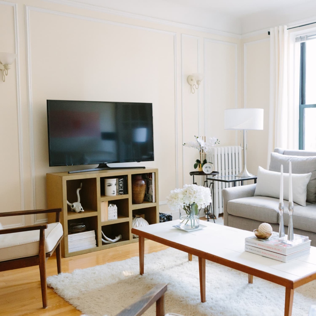 Bright, clean living room